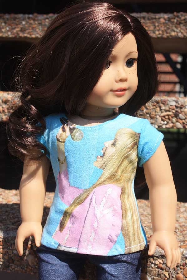 American Girl Doll Tee - Hannah Montana - Reserved for Caitlin