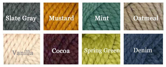 Chunky Crochet Cowl Snood in Mustard Yellow