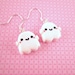 Ghost Kawaii Polymer Clay Dangle Earrings