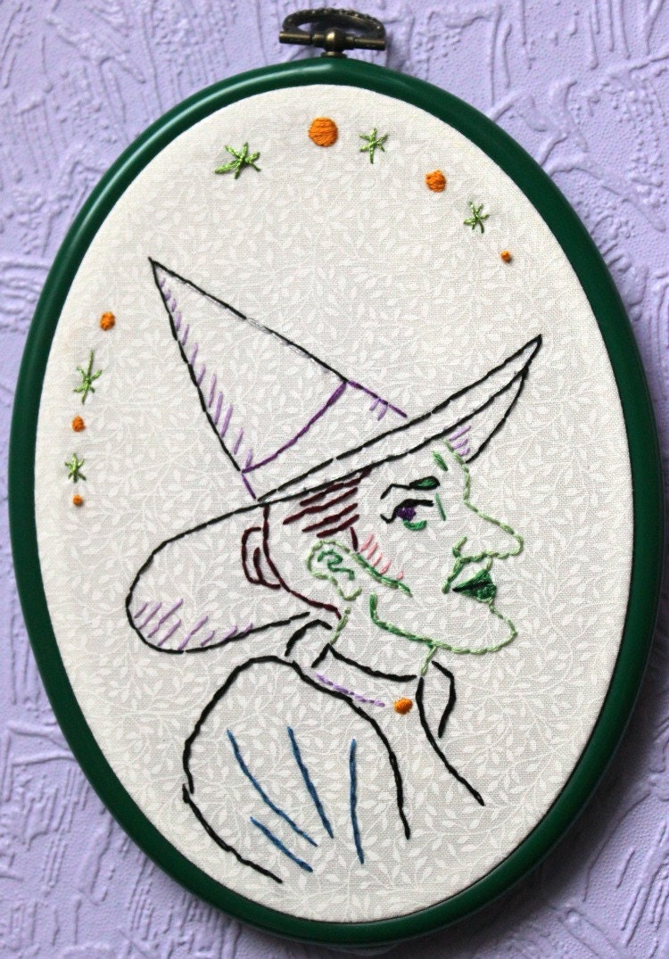 Oz Witches - embroidery pattern set