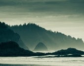 Oregon Coast, Hazy Morning, Sea Ocean Photography 8 x10