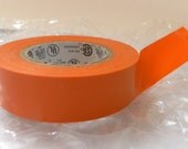 SALE Orange Electrical tape roll, 3/4 inch wide vinyl