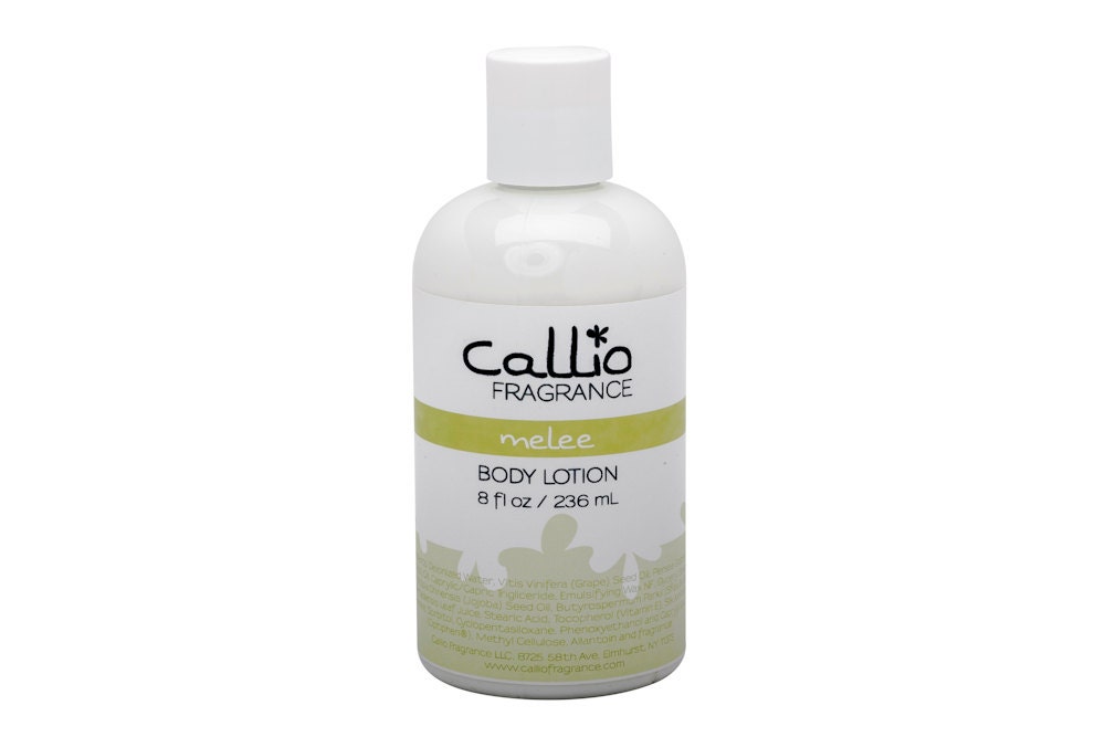 Melee Body Lotion  lemongrass, coconut, vanilla and sandalwood body lotion