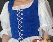 Blue Medieval Alice Bodice