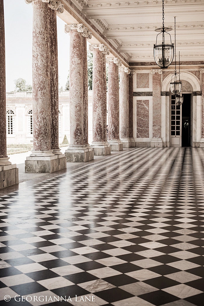 Versailles Paris Photography - Le Grand Trianon, Sepia French Home Decor, Elegant Wall Art