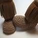 Crochet baby moccasins. Baby booties with fringe. Made to order. Infant and toddler booties.