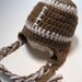 Newborn football ear flap hat. Ready to ship. Great photography prop.