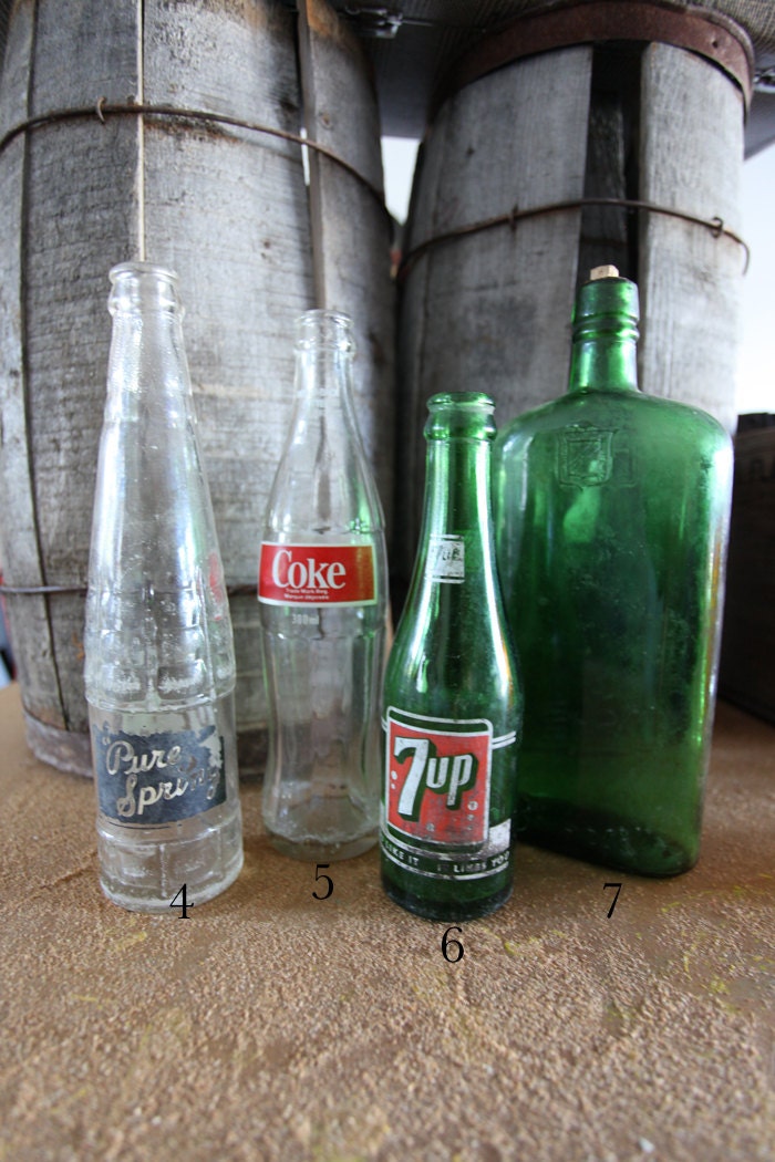Vintage soda bottles
