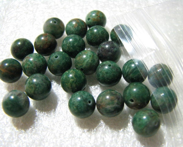 African Jade, 8mm Rounds bead destash