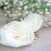 Wedding Hair Accessories Ivory Hair Flowers (2 pcs) Bridal Hair Pins Pearls Bridesmaids Wedding Hair Flowers