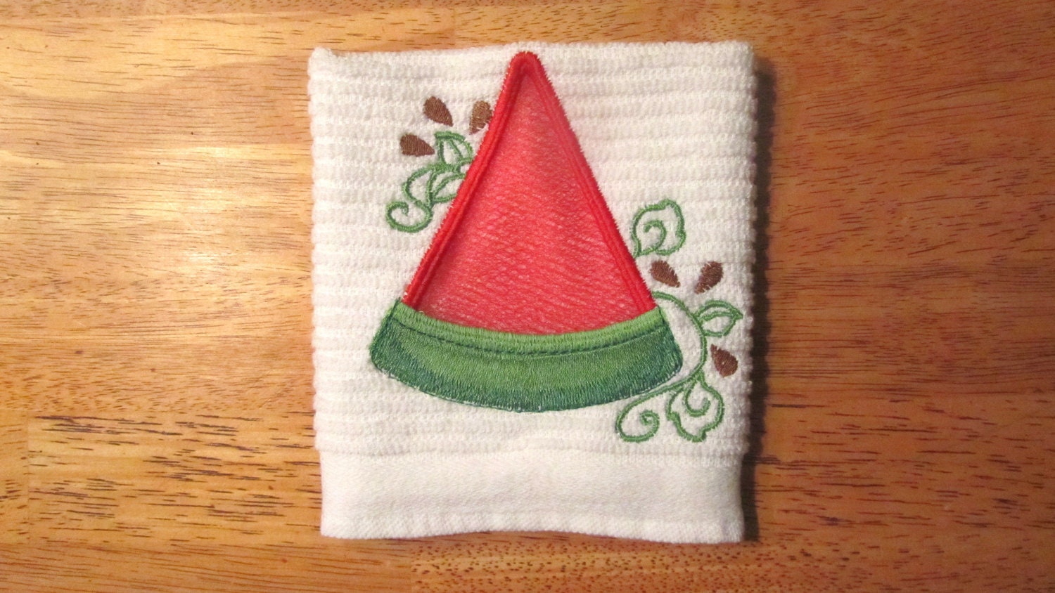 Dish cloth With Built-in Watermelon Motif "Scrubby"