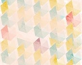 Abstract Art Print, Graphic Design Poster, Watercolour inspired, Nursery Room Decor, Wall Decor, Anniversary Gift - Portofino