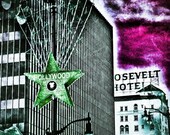 Hollywood Blvd - Los Angeles Hollywood California Print Colorful Surreal Wall Art Photograph - 5x5