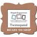 READY TO SHIP - 3x3 Twitterpated - unpainted picture frame