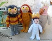 PATTERNS Where the Wild Things Are Set of Four Crochet Amigurumi Patterns