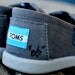 Ash Grey TINY Mustache TOMS