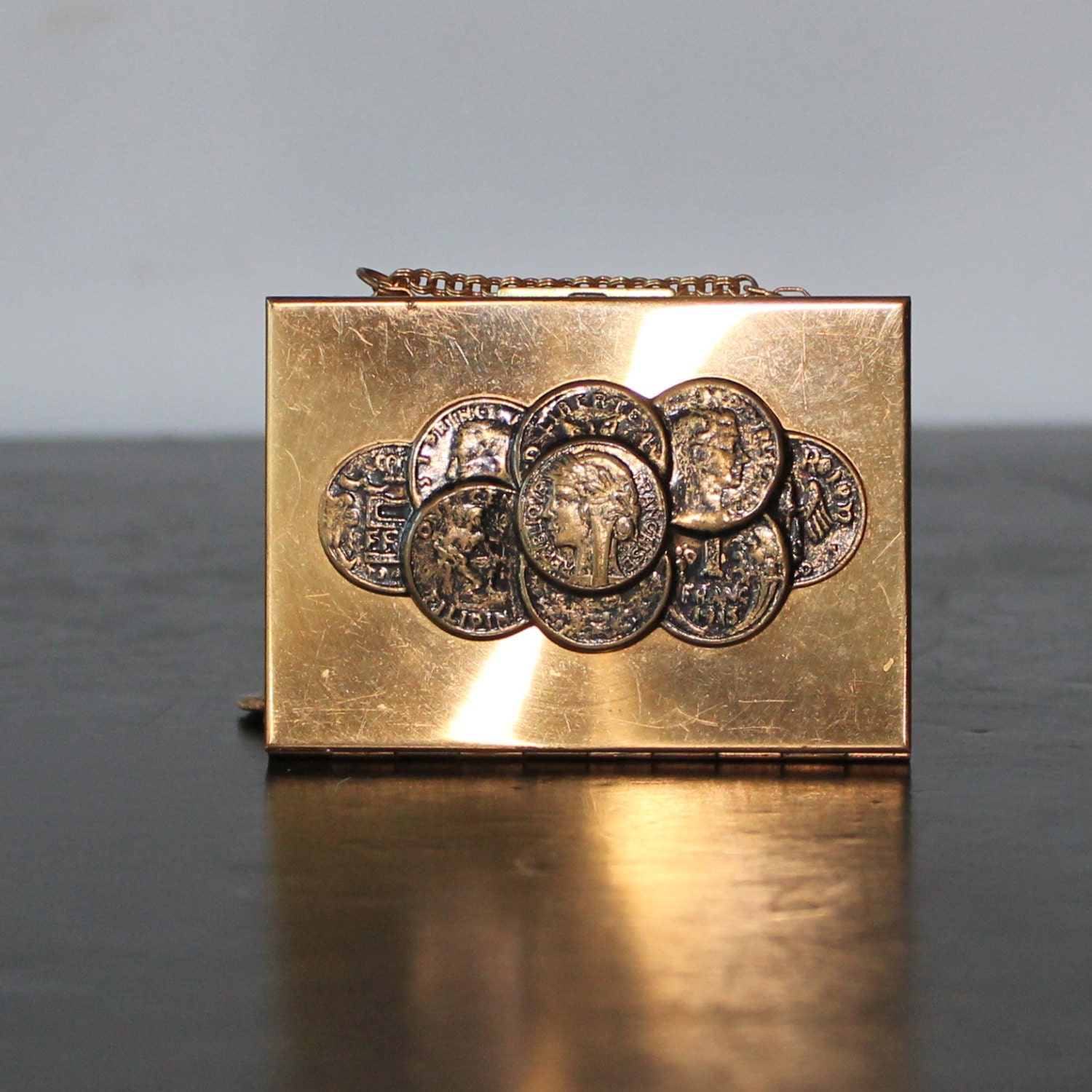Vintage Change Purse Photo Compact