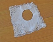 Antique baby's bib, handmade French bavoir