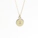 Delicate simple everyday initial tag necklace