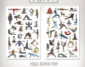 YOGA SUPER POP - Super Collected Edition 1 and 2 - 11x17 Art Prints by Rob Osborne