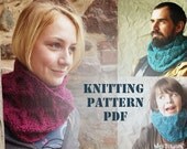 TRIGONOMETRIC LOOP knitting pattern infinity scarf cowl PDF