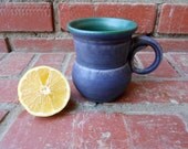 Green and Amethyst Matte Garden Party Mug