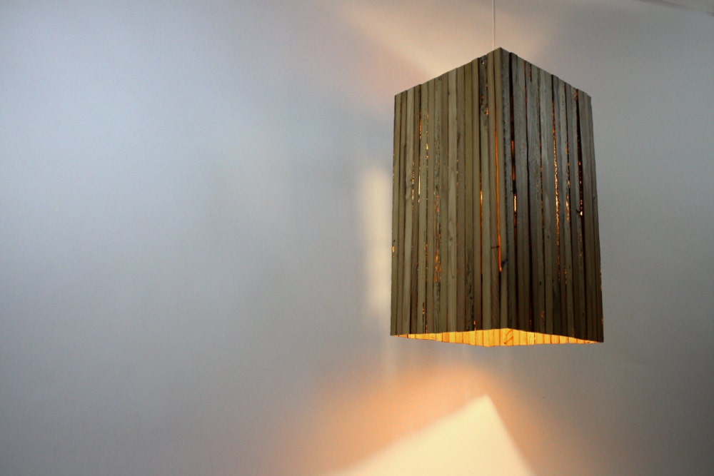Modern Pendant Light Fixture // Hanging Lamp // Reclaimed Lighting