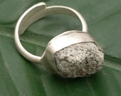 Mountain River Stone Adjustable Sterling Silver Ring