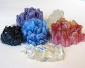 Faux Resin Crystals for Display or Accessories // Handmade to Order // Choose your color