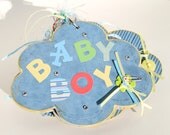 Baby Boy Scrapbook, Scrapbook Album, Memory Book, ASSEMBLED and Ready For Your Photos