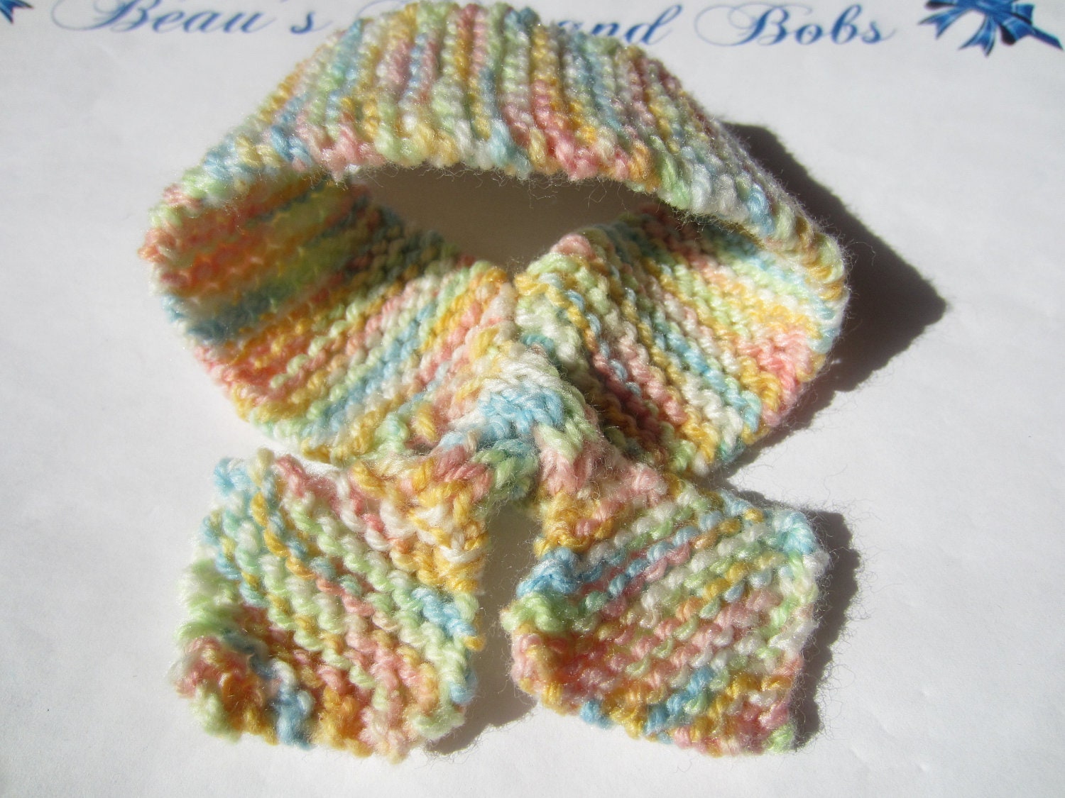 Pastel Baby Scarf Bow Tie