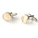 Real Birch Bark Cufflinks - beige woodland Cuff links for men - Downy Birch