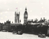 London Photograph Vintage style Big Ben London Landmark Union Jack Love Heart Bokeh London Olympics Photography Home Wall Decor