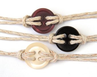 Button Bracelets--Romantics Mix