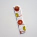 Fabric Bookmark, Floral Bookmark, Orange Yellow