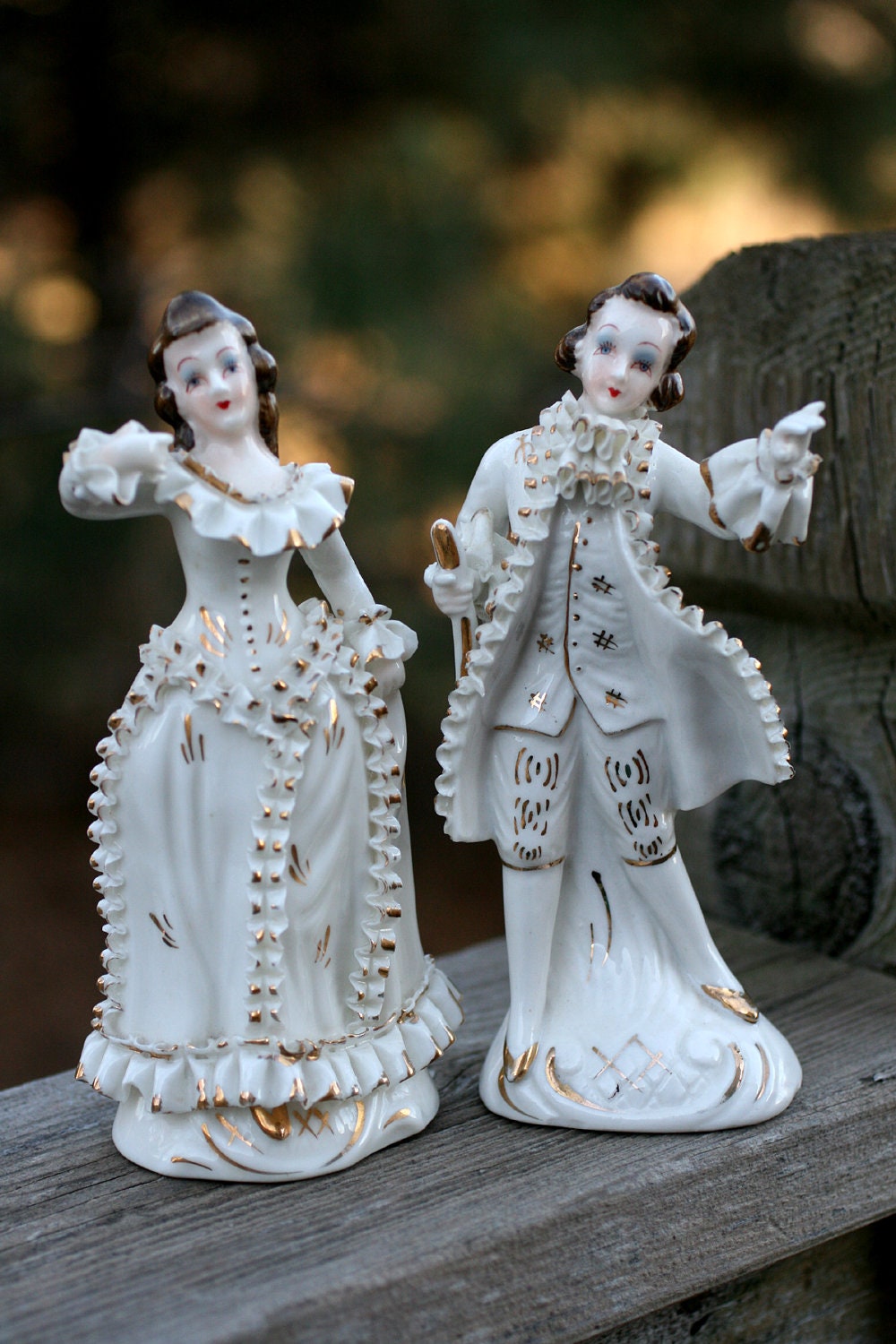 Set of 2 Vintage Relco Japan Victorian Figurines. by AbateArts