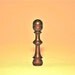 Brass Finial with Dignify and Pizzazz, Vintage