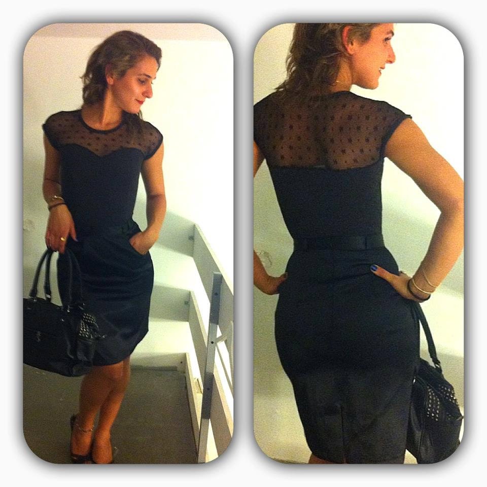 15% Discount New black leotard with a floral mesh