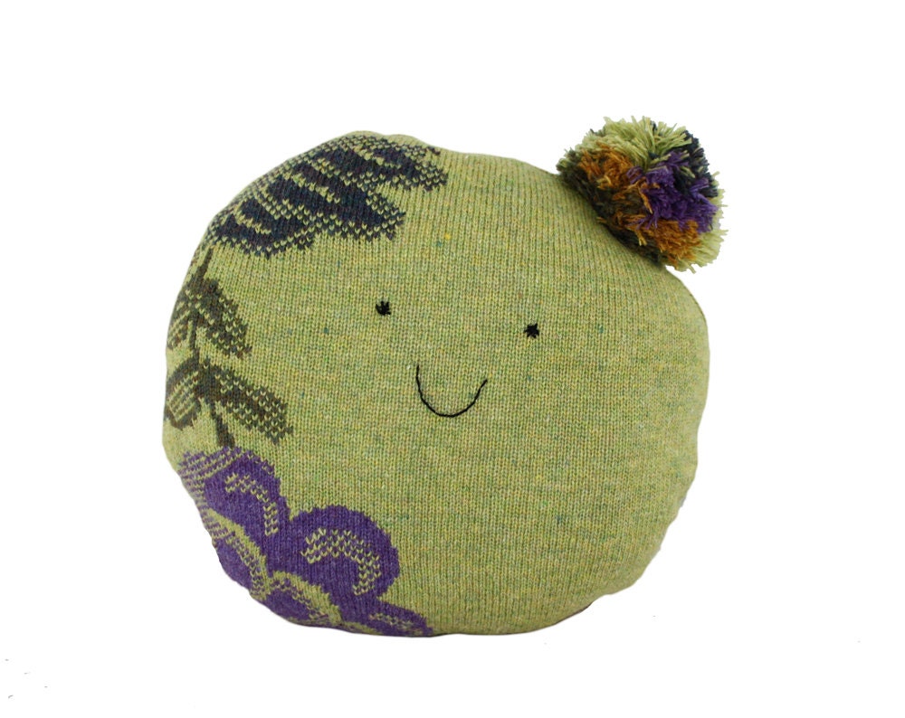 a very special Pea for a very special Princess (little girl) - soft knitted decorative pillow