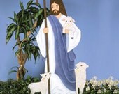 Jesus with Lambs 70 inches tall