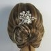 Pearl Flower Bridal Comb, Bridal hair comb, Wedding hair accessories, Bridal Headpieces, Rhinestone hair comb bridal Ready to ship