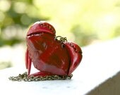 Heart-Shaped Crab Locket - Made To Order