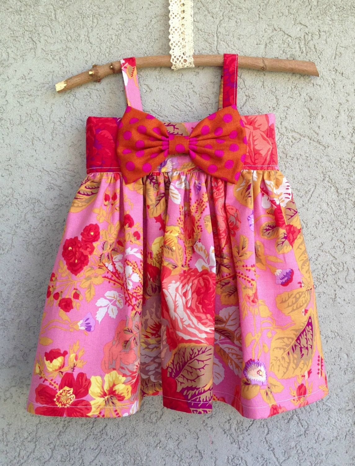 Floral Baby/Toddler Big Bow Dress