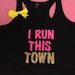 I Run This Town Racerback Tank