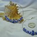 Silver Hoop Beaded Earrings - 70 mm