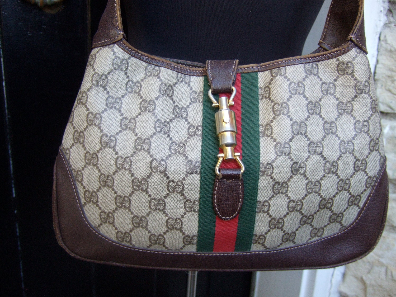 gucci vintage jackie shoulder bag