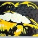 Impasto Pop Art Smile, Yellow Lips and Teeth: Original Signed Art