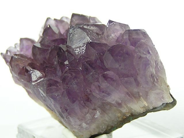Amethyst Crystal Cluster in Banded Matrix
