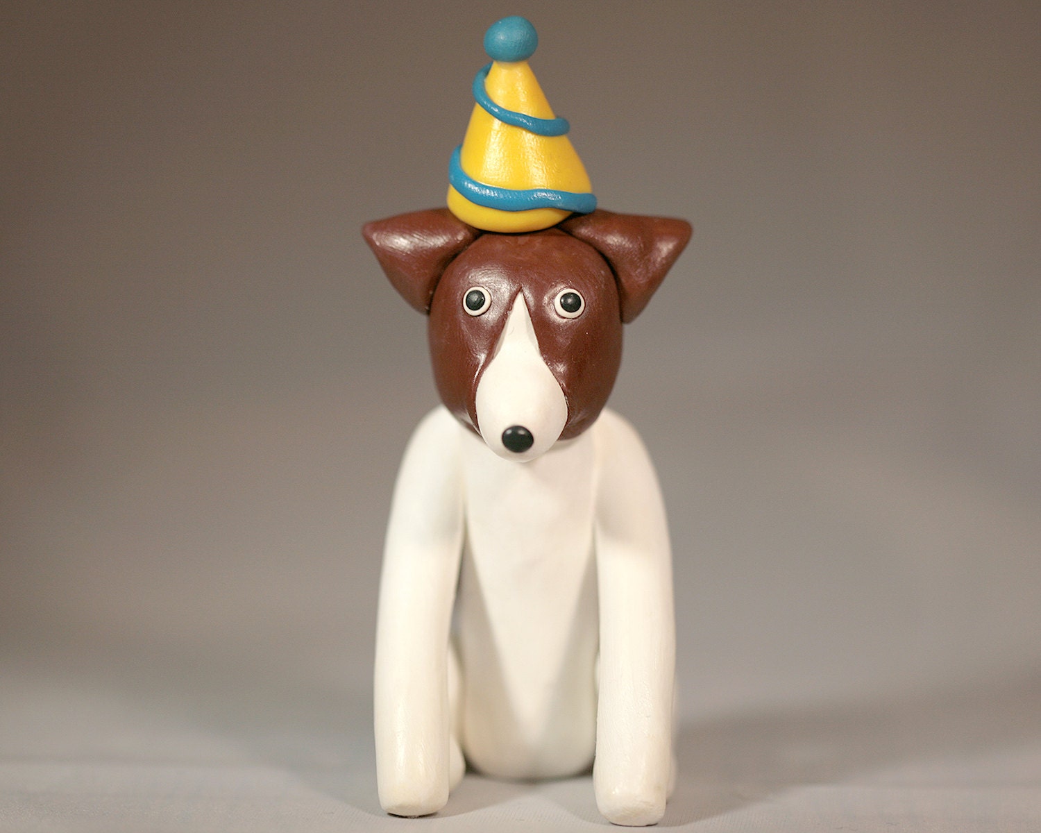 Jack Russell Terrier Dog Birthday Cake Topper