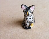 Custom pet ornament - pug - cat dog bird hamster horse - Christmas gift - animal lover - handmade sculpture